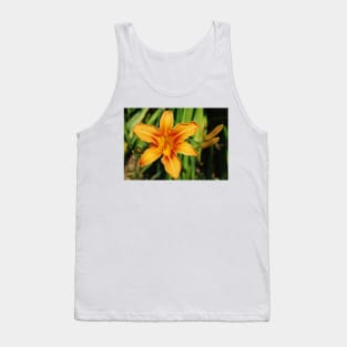 Single Orange Lily Tank Top